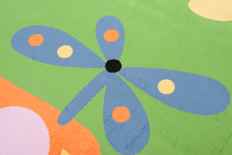 Dětský koberec Vrtulník zelený