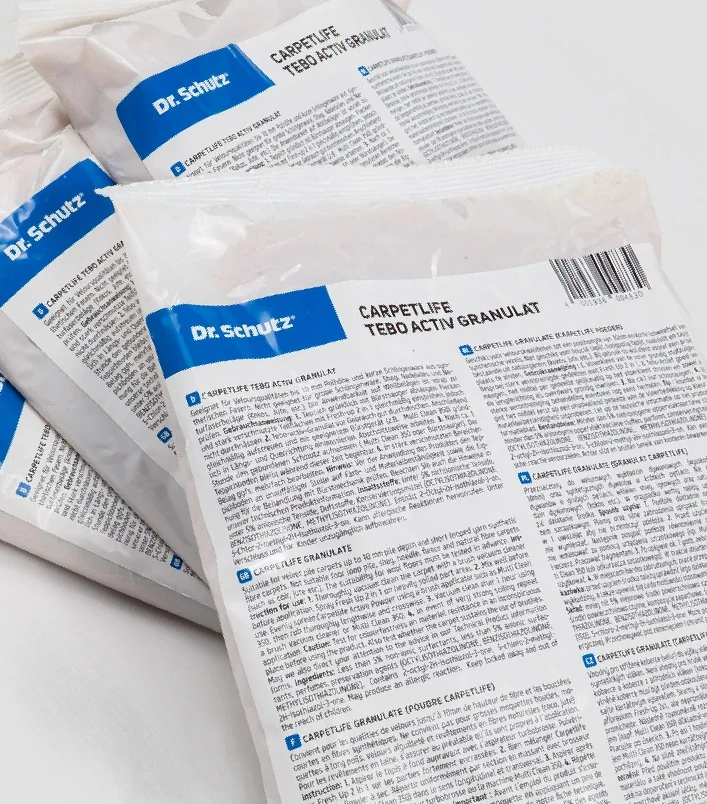 Prášek na suché čištění koberců Dr. Schutz Carpetlife 1 kg - okamžitě pochůzný, suchý čistič