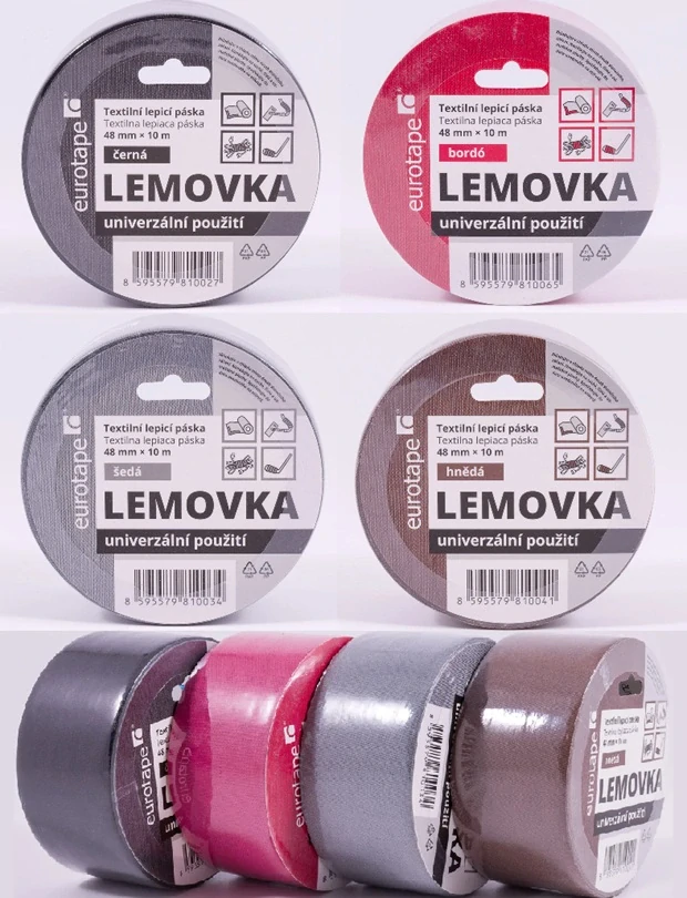 Textilní lepicí páska – kobercová lemovka 48 mm
