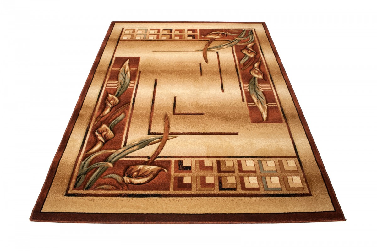 Kusový koberec Heat-set 7131A světle béžový