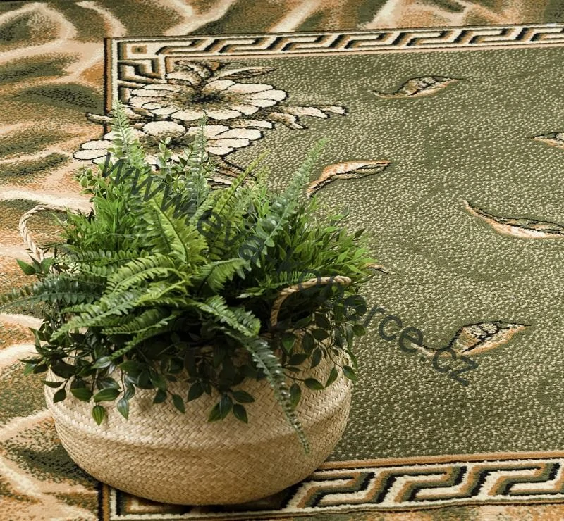 Kusový koberec BCF T15 zelený