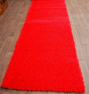 Běhoun Shaggy Parisian červený