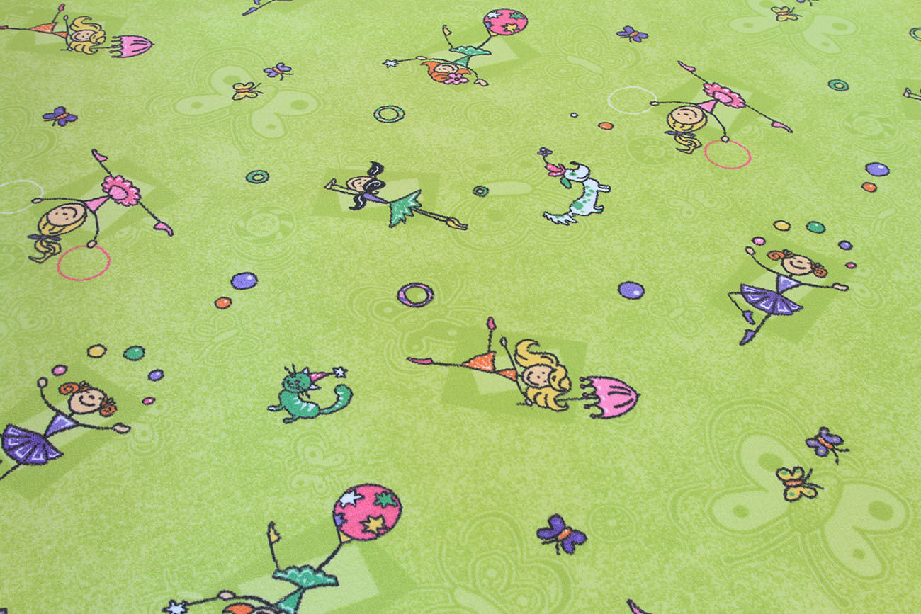 Dětský velurový koberec Betty 1431 růžový