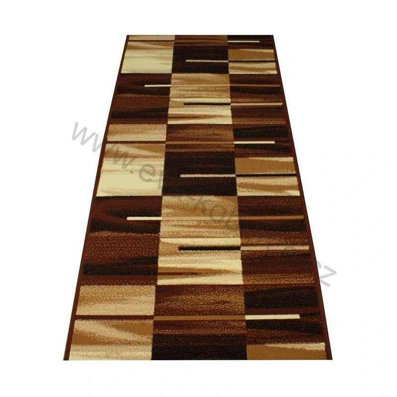 Metrážový běhoun BCF BD38 hnědý šíře 120cm