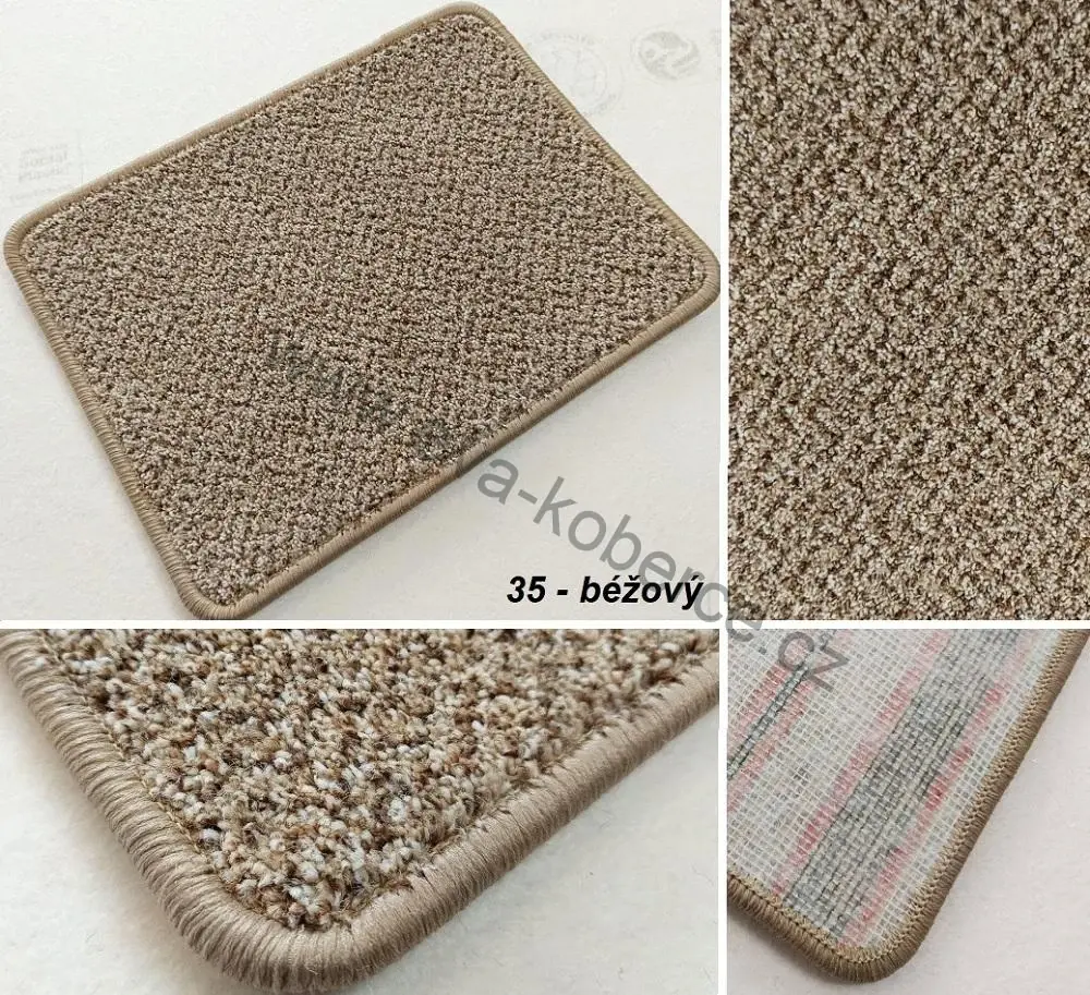 Luxusný velurový koberec Luxury tweed 54 medový šíře 5m