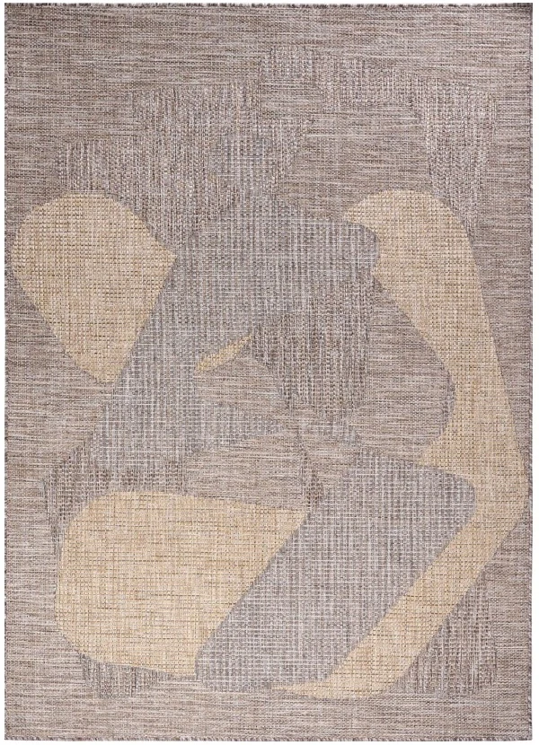 Kusové koberce Buklé KY-20A šedé a hnědé