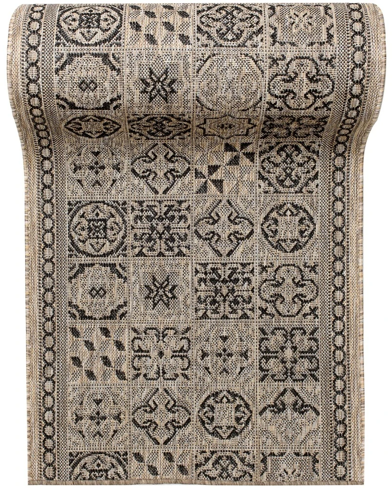 Kobercové běhouny Buklé KF-87A šedé šíře 80cm