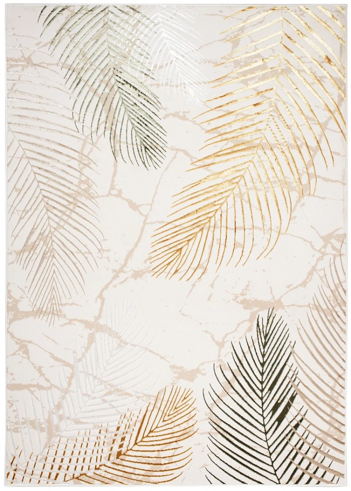 Kusové koberce Shiny Gold Tropic 37 krémové 5 barev