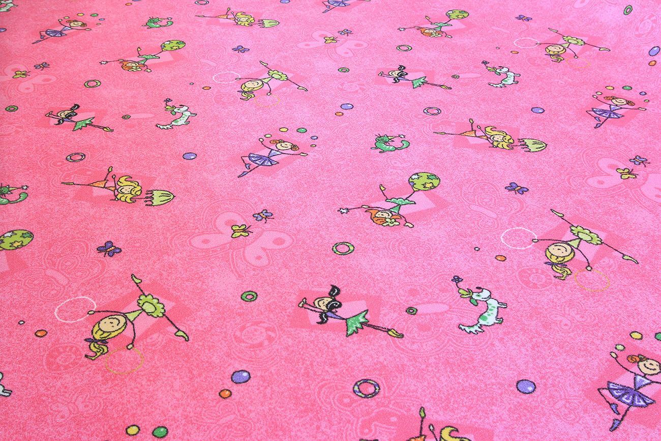 Dětský koberec v metráži Happy new 232 zelený DOPRODEJ