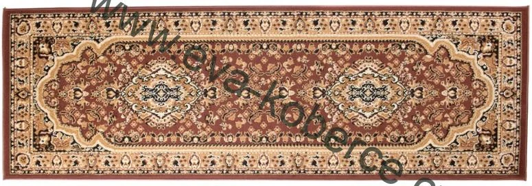 Kusový koberec a běhoun BCF E951A hnědý