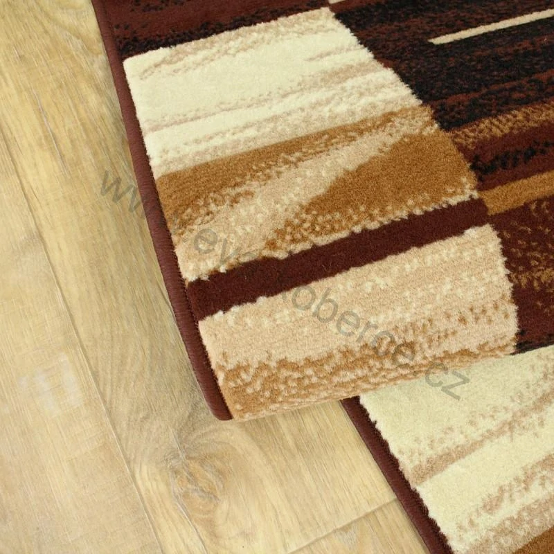 Metrážový běhoun BCF BD38 hnědý šíře 120cm