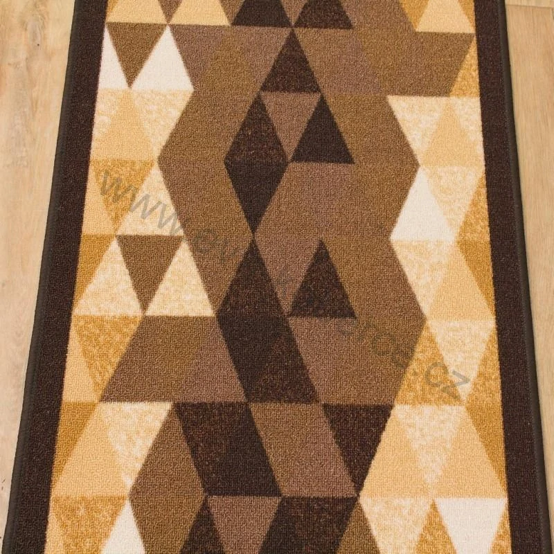 Protiskluzný běhoun MG25 hnědý metráž šíře 67cm