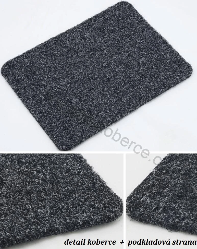 Ekologický zátěžový koberec Rewind 5133 modrý šíře 4m