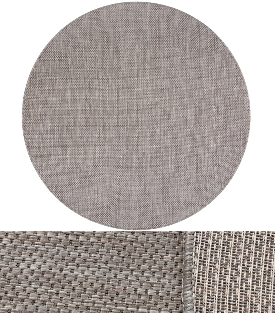 Kulaté kusové koberce Buklé S-A5165 přírodní kruh 150cm