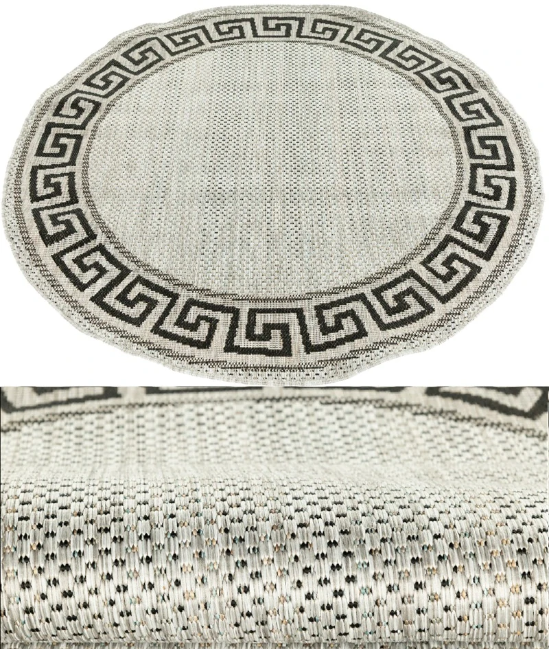 Kulaté koberce Buklé KF-91A hnědé průměr 140cm