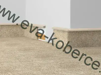 Roh ke kobercové liště TLE-55 bílé měkké