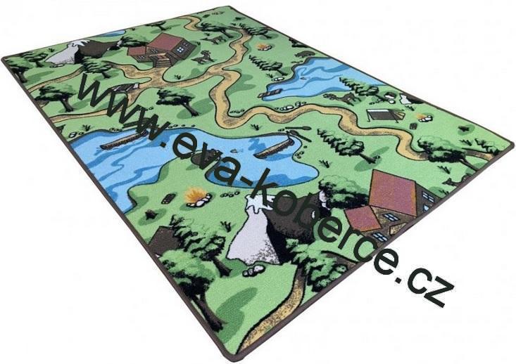 Dětský koberec v metráži Aljaška 5229 š. 3m s obšitím