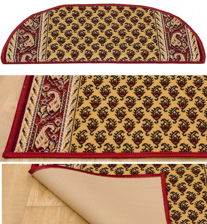 Protiskluzné nášlapy na schody IN25 krémové 77 x 24cm +3cm obdélník