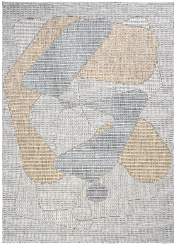 Kusové koberce Buklé KY-20A šedé a hnědé