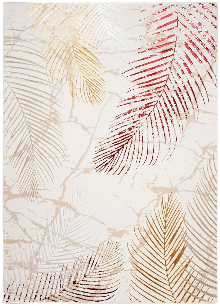 Kusové koberce Shiny Gold Tropic 37 krémové 5 barev