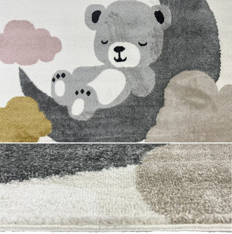 Kusový koberec Happy Medvídek AN-C56 modrý 120 x 170cm
