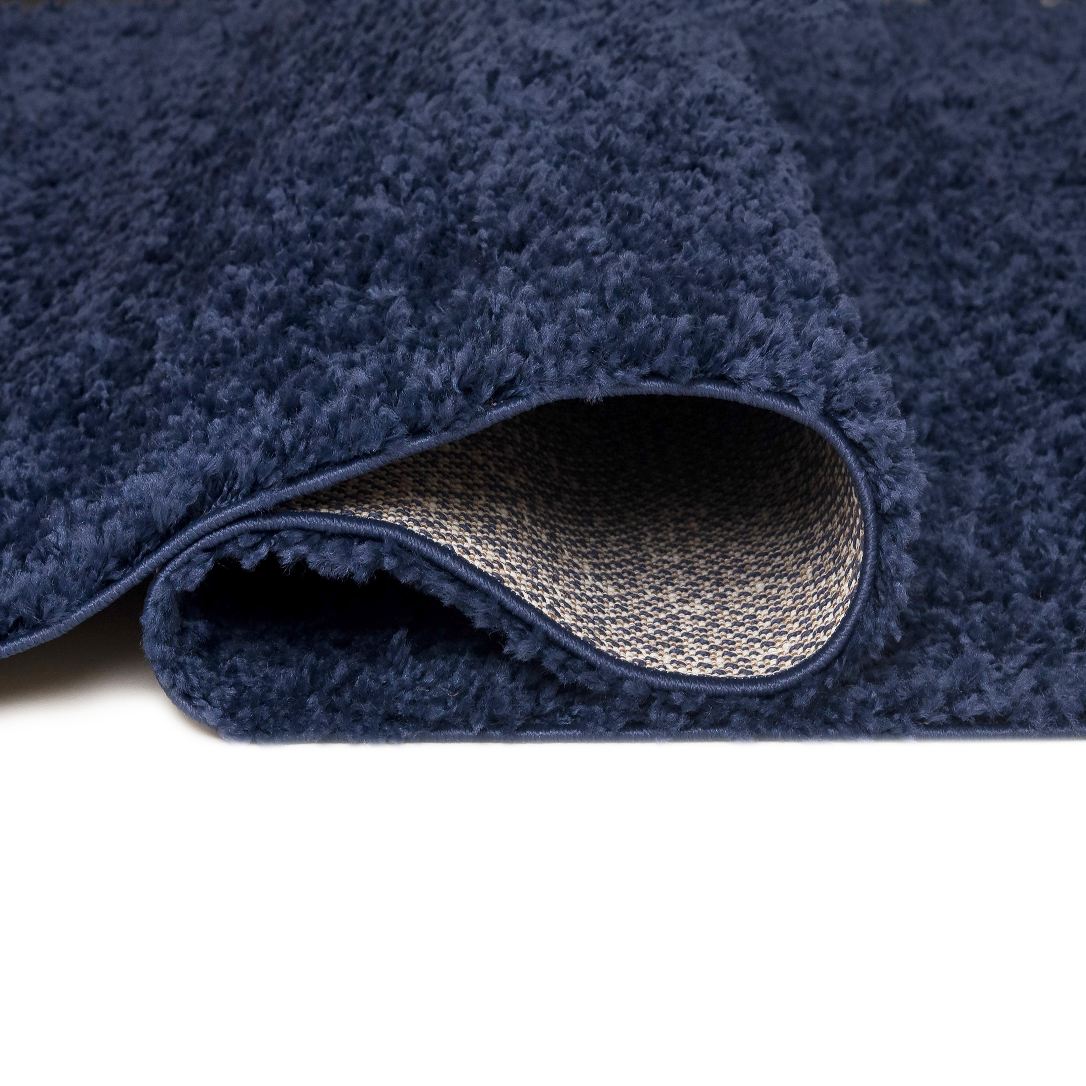 Jednobarevný koberec Shaggy SH-113 modrý