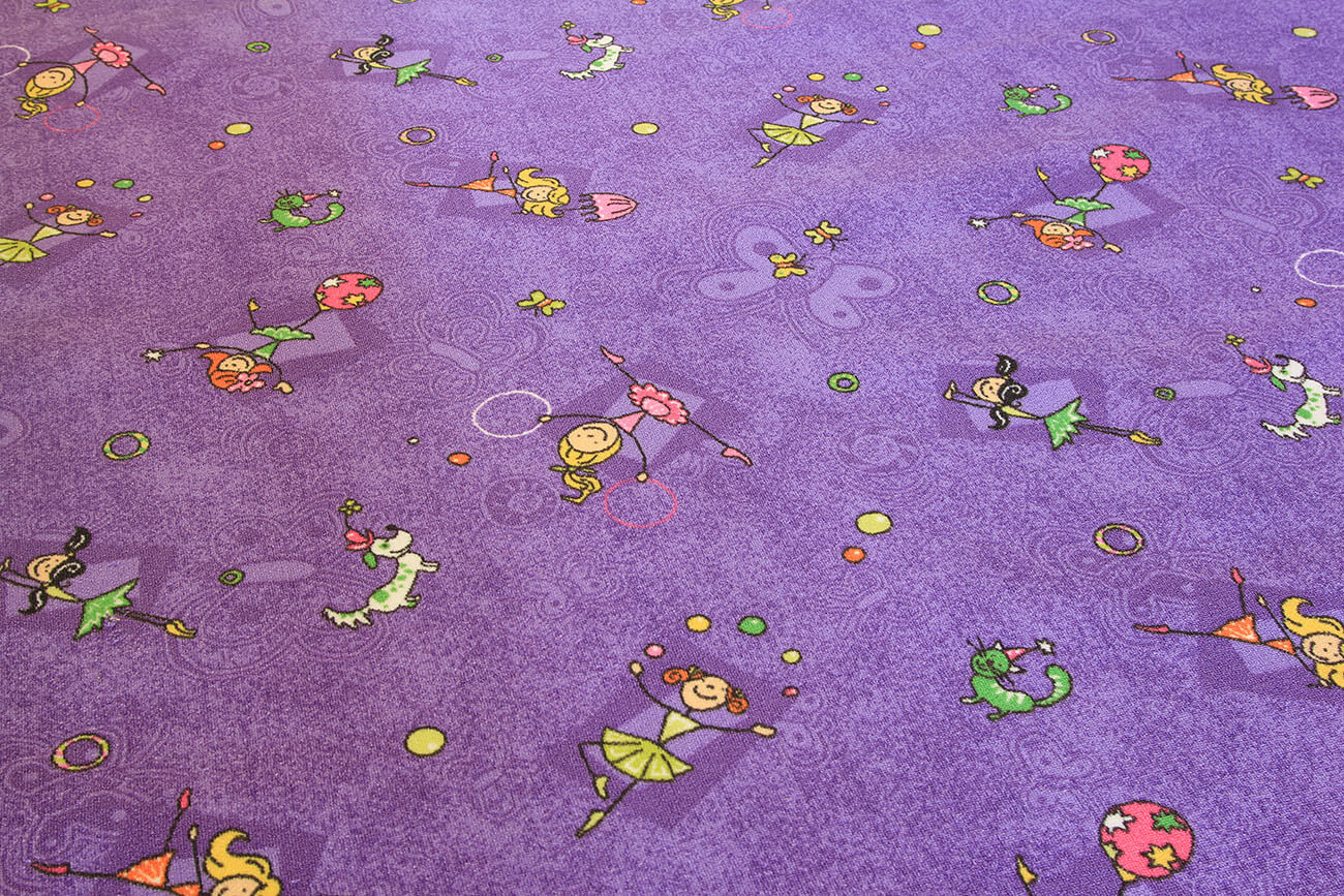 Dětský koberec v metráži Happy new 232 zelený DOPRODEJ