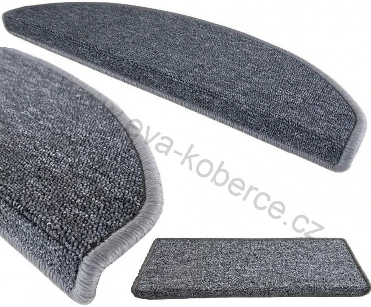 Nášlapy na schody Astra světle šedý obdélnik 65 x 20cm +4cm ohyb