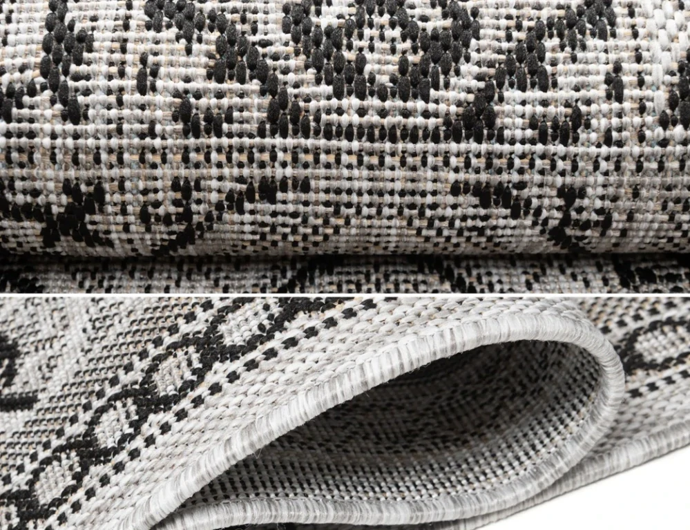 Kulaté koberce Buklé KF-87A hnědé a šedé