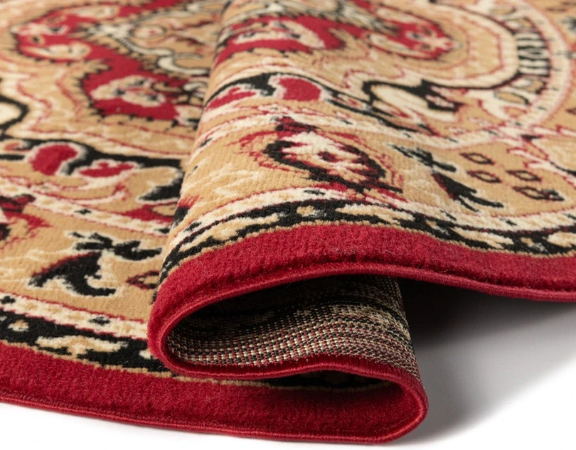 Kulatý orientální koberec BCF E951 – Zelený Kruh průměr 100cm