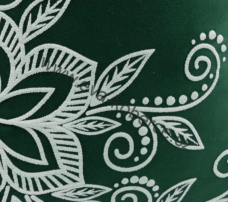 Sametový polštář Vánoční samet modrý - povlak