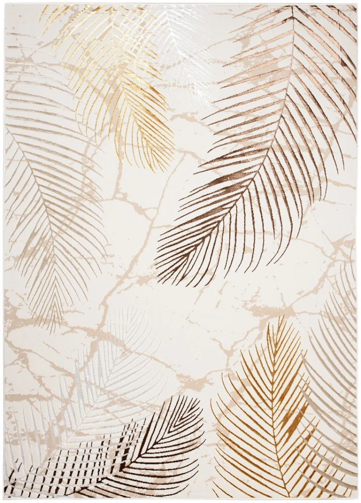 Kusové koberce Shiny Gold Tropic 37 krémové 5 barev