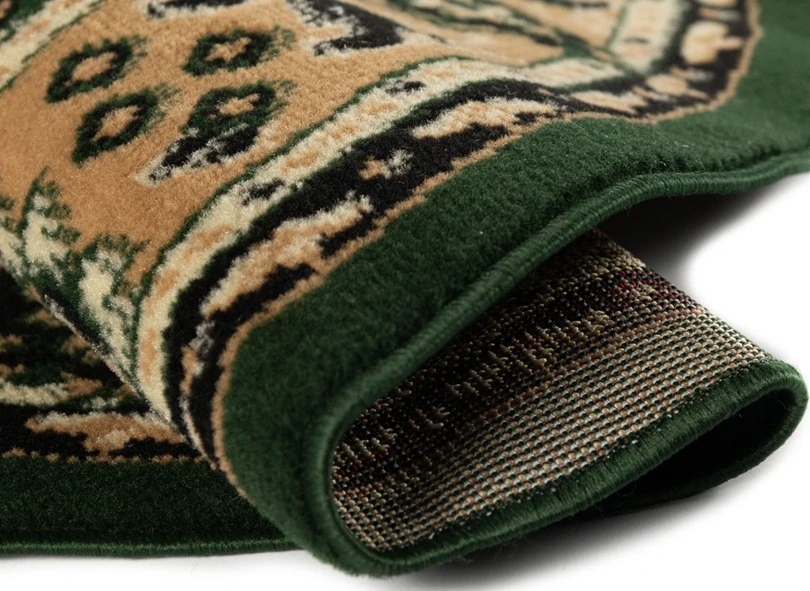 Kulatý orientální koberec BCF E951 – Zelený Kruh průměr 100cm