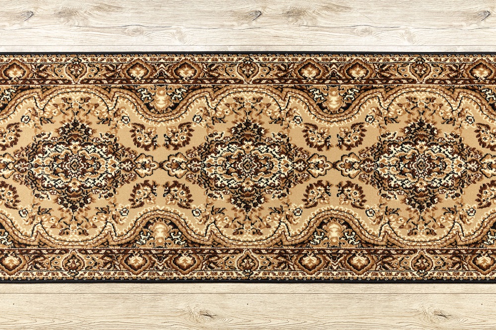 Běhoun metráž BCF V15 béžový 120cm