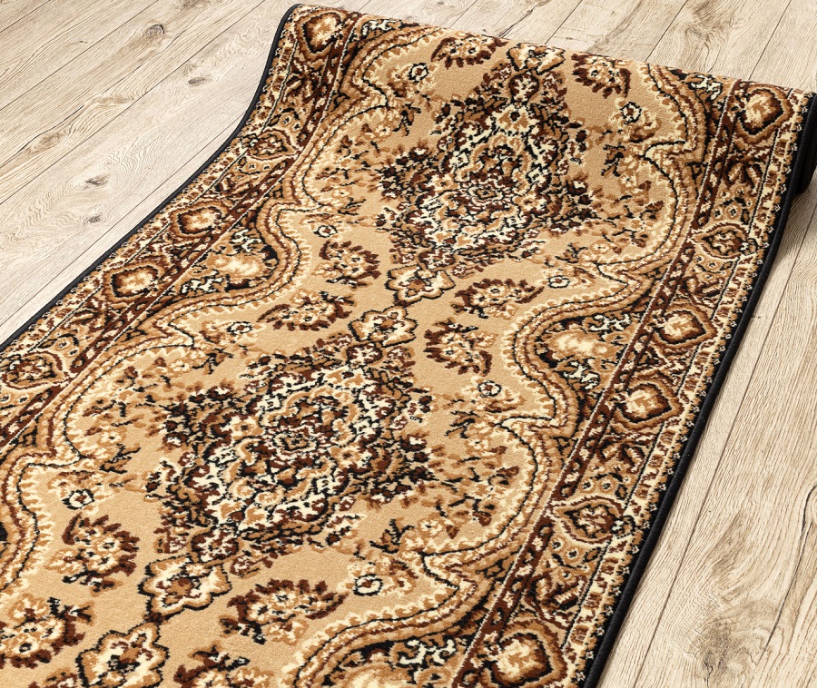 Běhoun metráž BCF V15 béžový 120cm