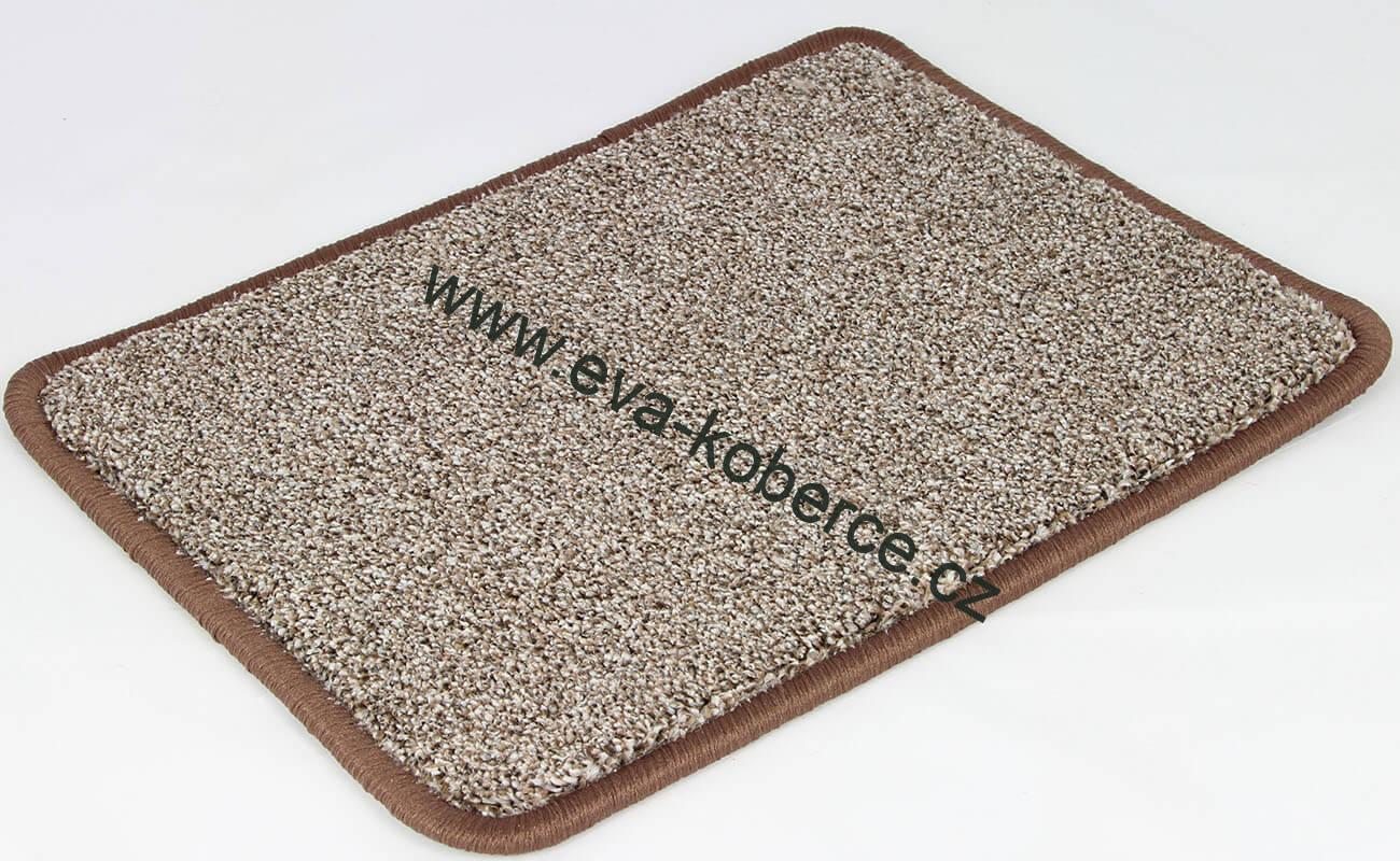 Velurový koberec metráž Elegance šedo-černý melír