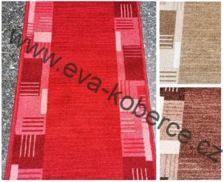 Běhoun Montana červený, béžový a hnědý