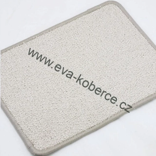 Smyčkový koberec metráž AURA 32 bílá krémová