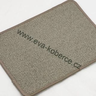 Smyčkový koberec metráž AURA 43 hnědá