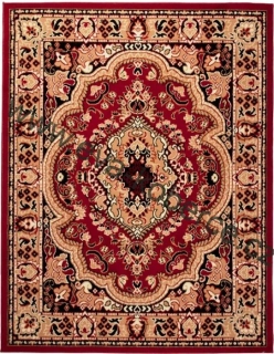 Kusové koberce a běhouny BCF E951A bordové