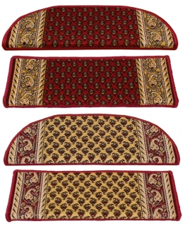 Protiskluzné nášlapy na schody IN25 bordové a krémové