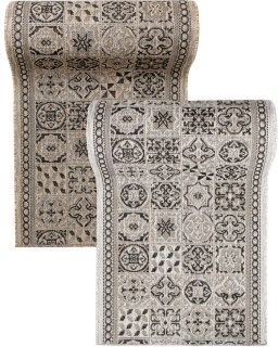 Kobercové běhouny Buklé KF-87A hnědé a šedé