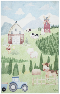 Dětský kusový koberec Farma - Zvířátka