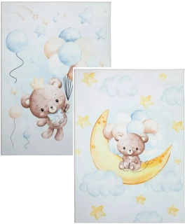 Dětské kusové koberce Medvídek s balónky a Medvídek na měsíci