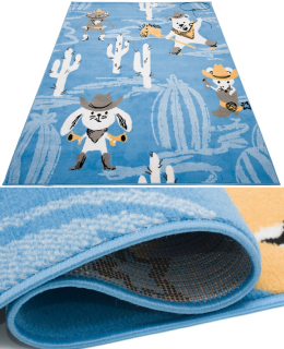 Dětský kusový koberec Kovbojské zvířata