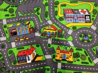 Dětský koberec hrací City life