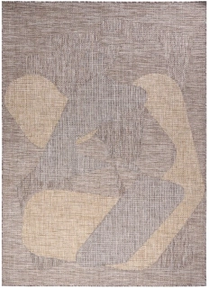 Kusové koberce Buklé KY-20A hnědé rozměr 80x150cm