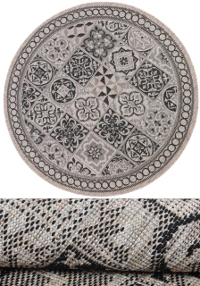 Kulaté koberce Buklé KF-87A hnědé průměr 160cm