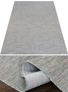 Kusové koberce Buklé 6365A modrošedé rozměr 80 x 150cm