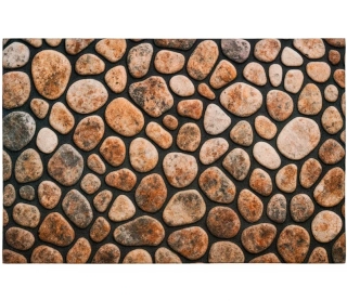 Protiskluzná rohožka Rub-26 Rustik stones Říční oblázky - 45 x 75cm tl. 2mm